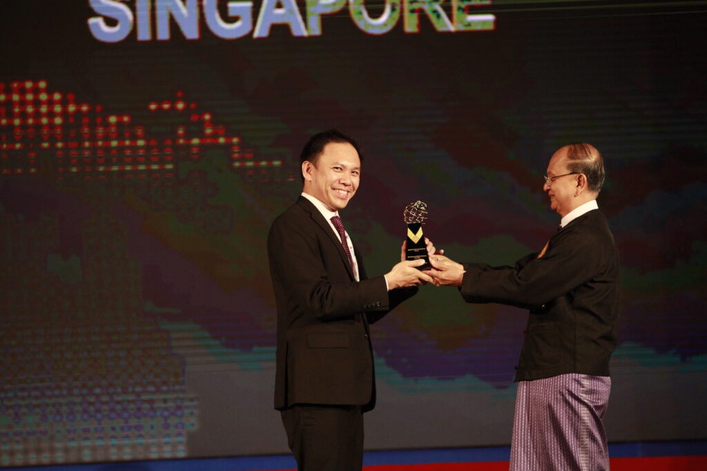 ASEAN Business Awards Receiving Award