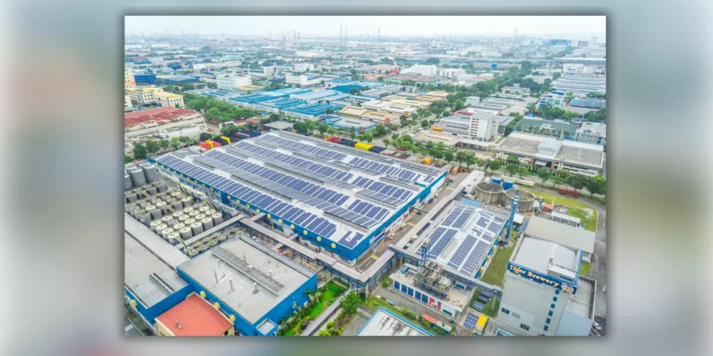 Historical image representing 2014: First Major Industrial Solar Power Project.