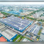 Historical image representing 2014: First Major Industrial Solar Power Project.